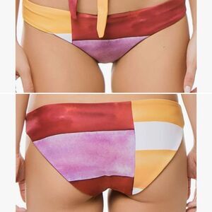 MARA HOFFMAN Zoa Siena Multicolor Bikini Bottom-L NWT!
